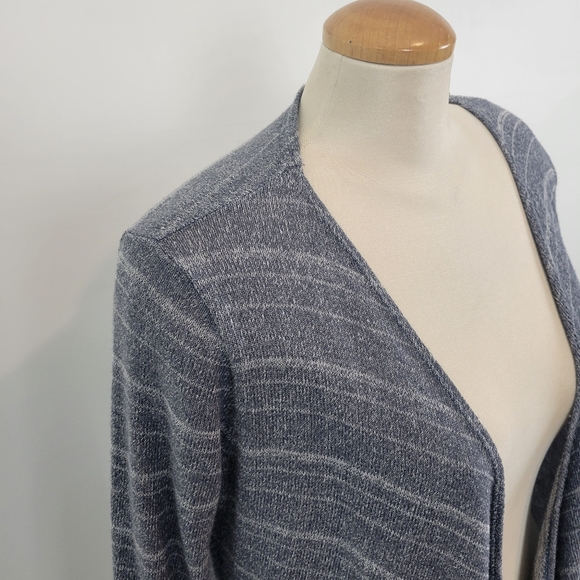 VOLCOM | Blue Knit Open Front Cardigan Size LG (14) - Picture 3 of 7